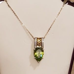 Sterling Silver Peridot Necklace